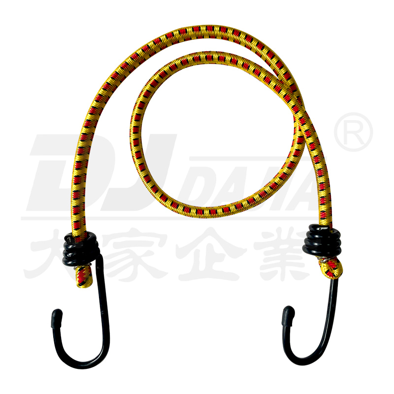 Circum bungee funibus cum nigrum plastic iactaret ferro hamo